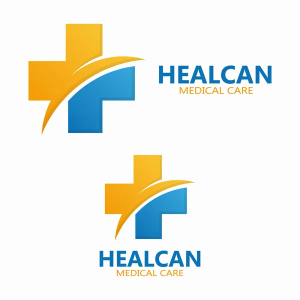 Modelo abstrato do logotipo do hospital médico — Vetor de Stock
