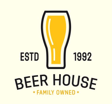 Vektör zanaat bira ve bira logolar