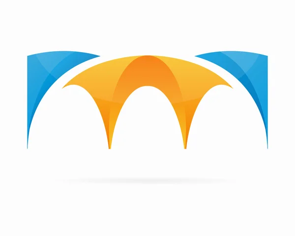 Bridge logo symbol concept — Stock Vector