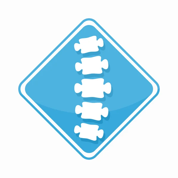 Logo del centro de columna vertebral de diagnóstico médico vectorial — Vector de stock