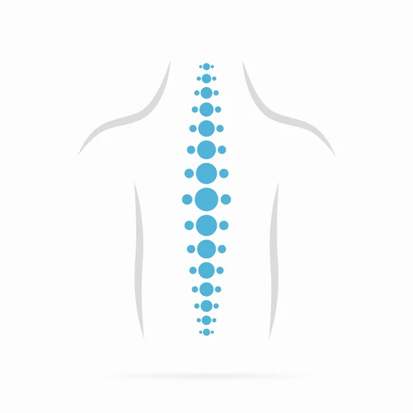 Vektör omurga tanılama sembol tasarımı