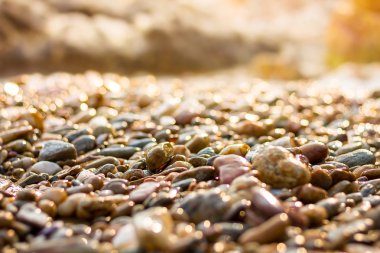 yumuşak odak ve bulanıklık çakıl doku arka plan