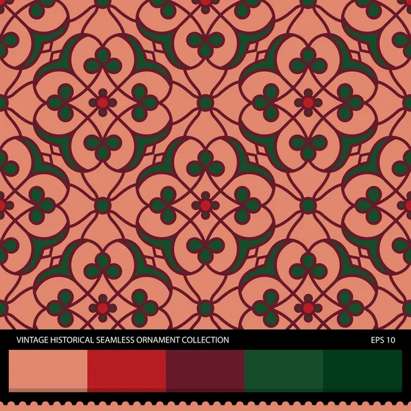 Vintage historical ornamental seamless pattern. — Stock Vector