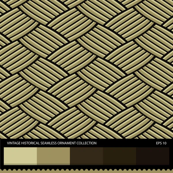 빈티지 역사적 장식 완벽 한 패턴. — 스톡 벡터