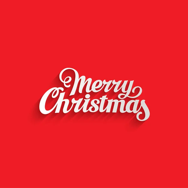 Merry Christmas hand lettering — Stock Vector