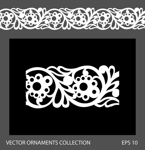 Seamless ornament border pattern. — Stock Vector