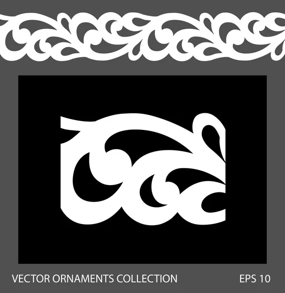 Seamless ornament border pattern. — Stock Vector