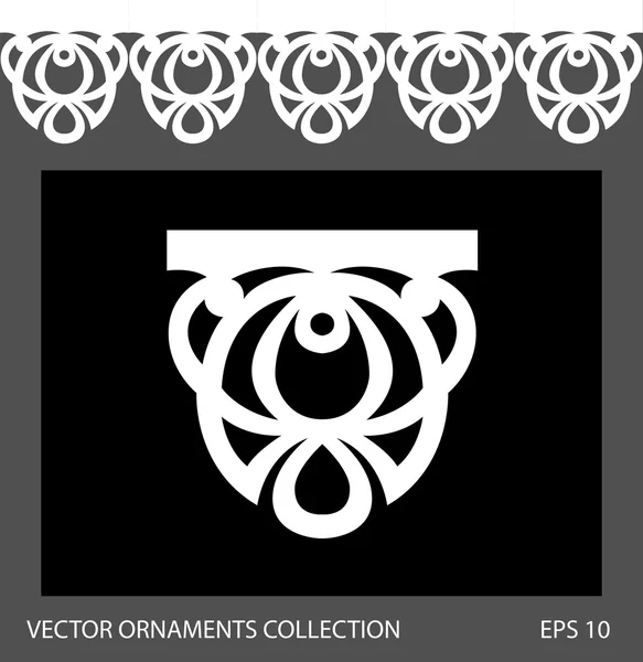 Seamless ornament border pattern. — Stock Vector