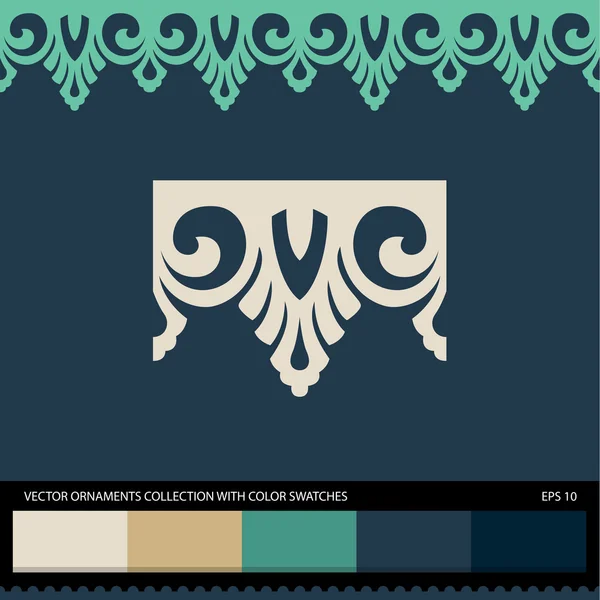 Seamless ornament border pattern. — Stock Vector