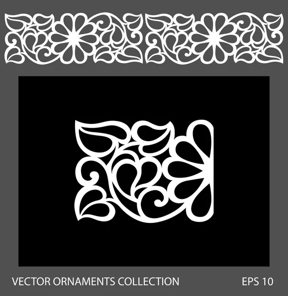 Seamless ornament border pattern. — Stock Vector