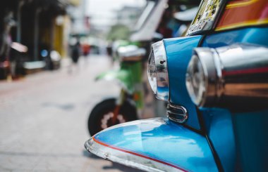 Motosiklet Far içinde closeup