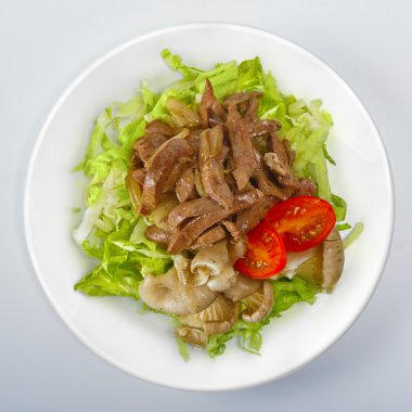 Makarna On beyaz yuvarlak tabak