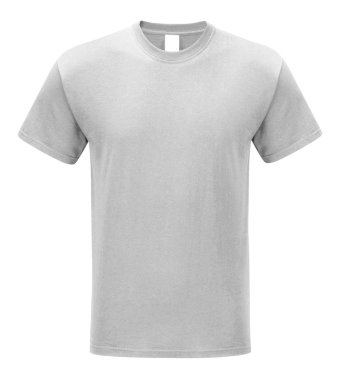T-shirt front view on white background clipart