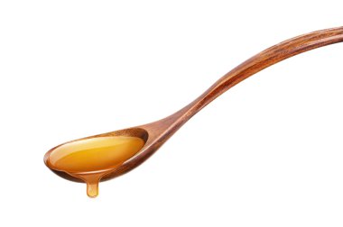 tahta kaşık bal ile