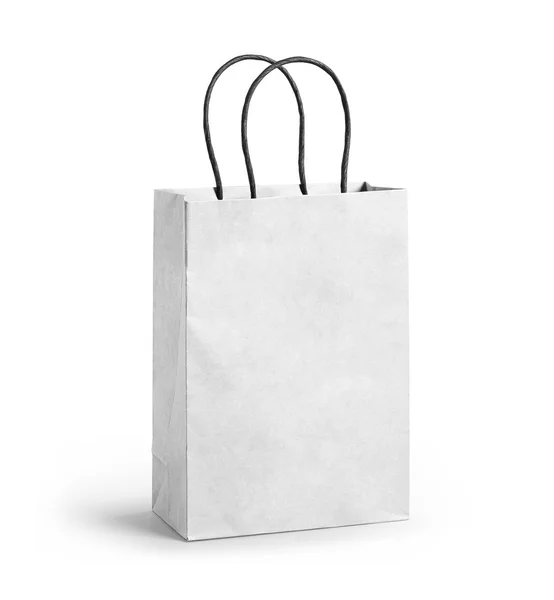 Recycle white paper bag — Stock Photo, Image