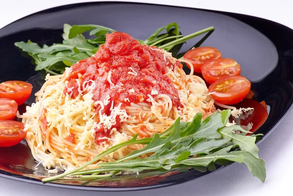 Spagetti with traditional sauce — Stock Photo, Image