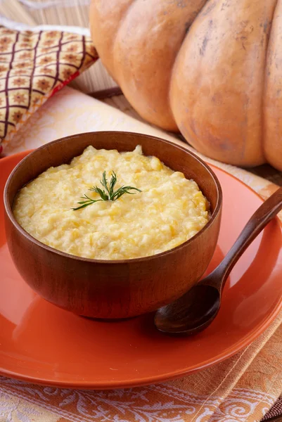 Porridge di miglio con zucca — Foto Stock