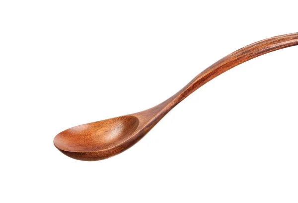 Wooden spoon on white background — Stock Photo, Image