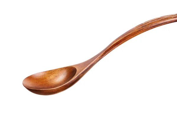 Wooden spoon on white background — Stock Photo, Image