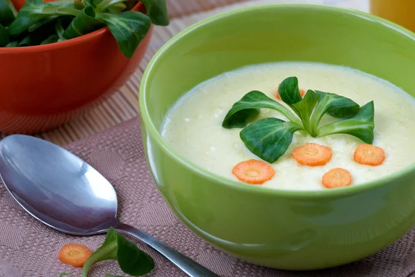 Soupe à la crème de maïs — Photo