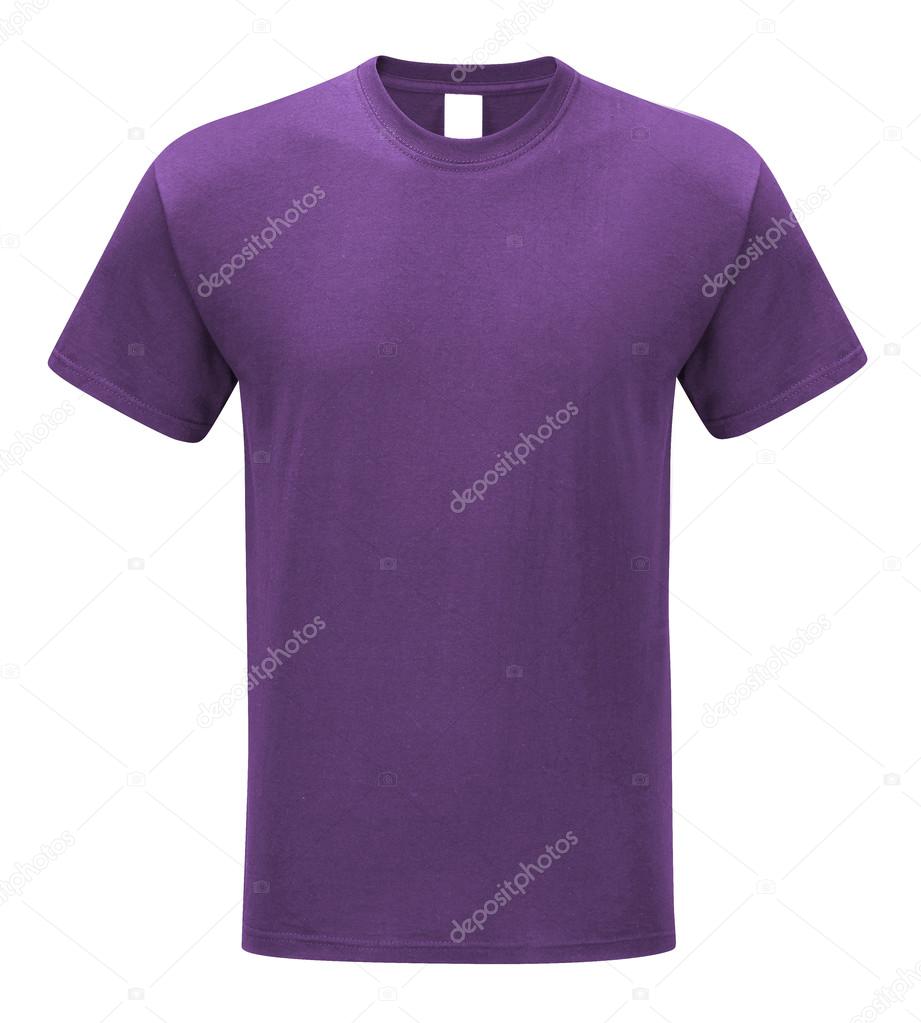 Purple Polo Shirt Mock Front Back View Isolated Male Model Stock Photo ...