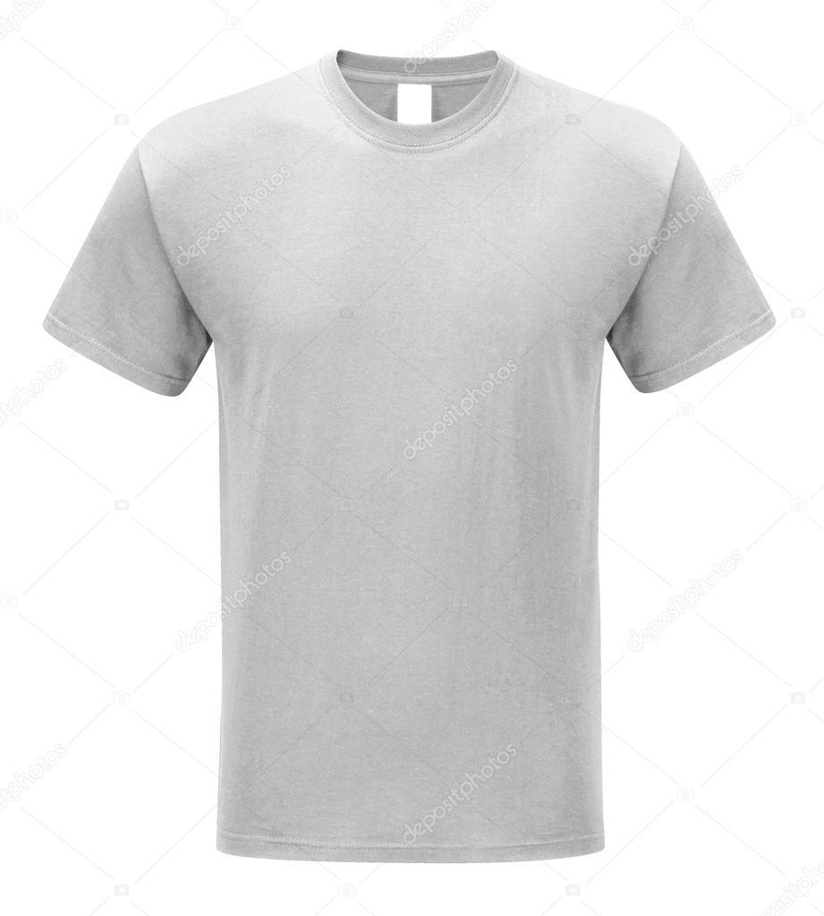 T-shirt front view on white background