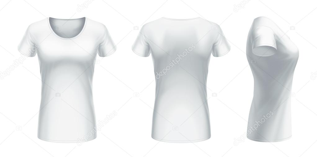 T-shirt front, back and side view