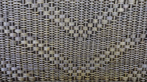 Old wicker furniture pattern The background and texture of the beautiful and worn handmade rattan wickerwork. Selective focusOn the background