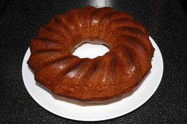 Sünger kek pişirme hazırlığı sıralaması. Boşluk.