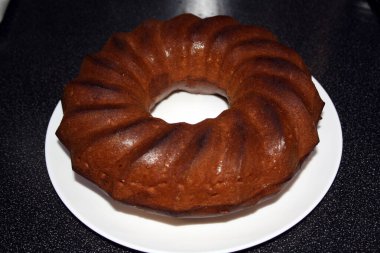 Sünger kek pişirme hazırlığı sıralaması. Boşluk.