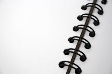 Notlar ve çizimler için beyaz not defteri. Metin için boşluk.