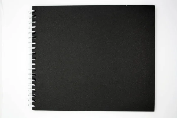 Σημειωματάριο Για Σημειώσεις Και Σκίτσα Λευκό Φόντο Χώρος Για Κείμενο — Φωτογραφία Αρχείου