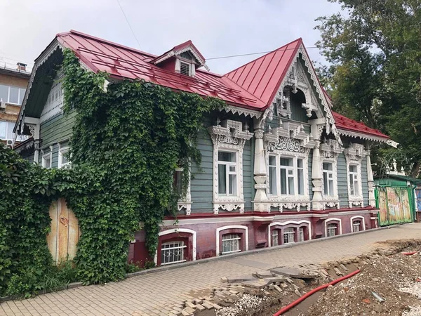 Wohnhaus Aus Dem Jahrhundert Der Stadt Sarapul Fluss Kama — Stockfoto