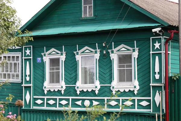 Wohnhaus Des Jahrhunderts Der Stadt Kaljasin Der Wolga — Stockfoto