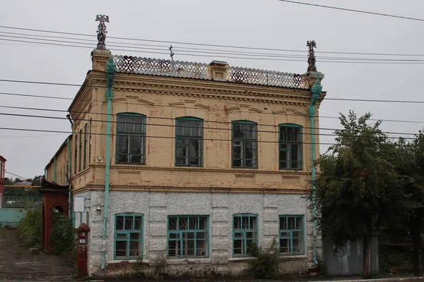 Casa Abandonada Século Xix Cidade Sarapul — Fotografia de Stock