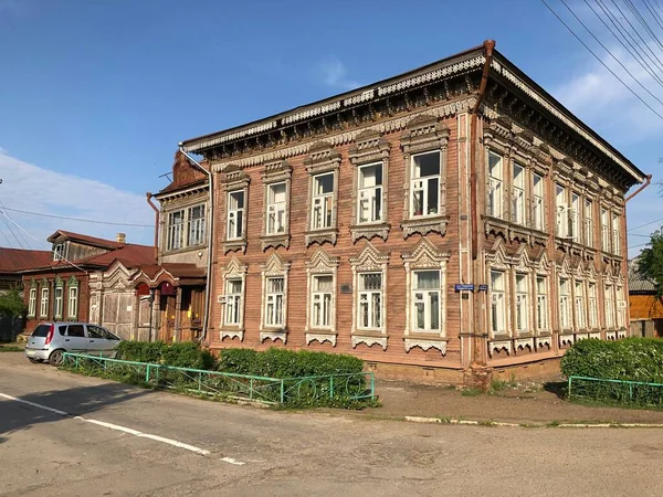 Житловий Будинок Століття Місті Кожемьянськ Фото 2019 — стокове фото
