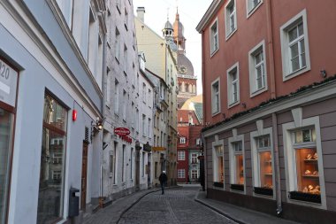 Old Riga Caddesi. Letonca.                               
