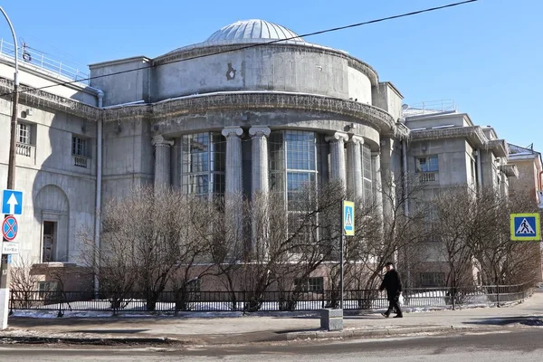 Здание Библиотеки Городе Кронштадте Санкт Петербург — стоковое фото