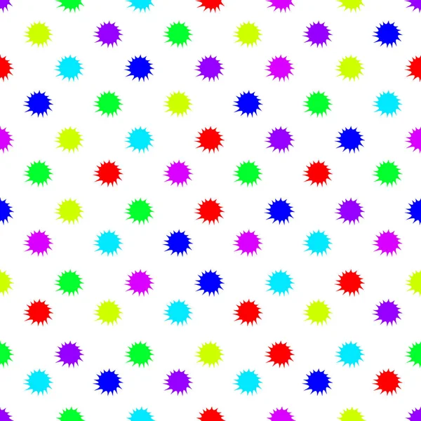 Бесшовный Рисунок Цветными Тернистыми Кругами Цифровое Искусство Фона Обложек Текстильной — стоковый вектор