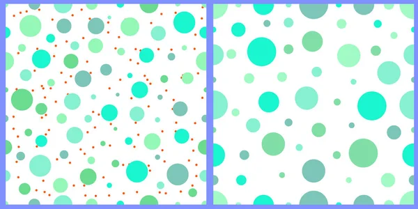 Conjunto Patrones Vectoriales Patrón Geométrico Círculos Diferentes Tamaños Colores Pastel — Archivo Imágenes Vectoriales