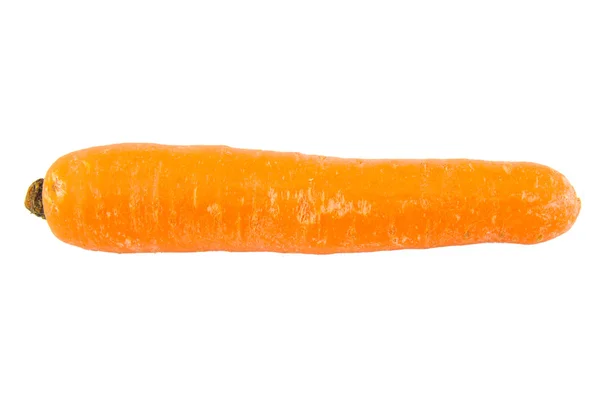 Gros plan d'une carotte isolée sur fond blanc . — Photo