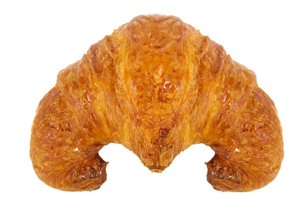 Croissant francés aislado en blanco . — Foto de Stock