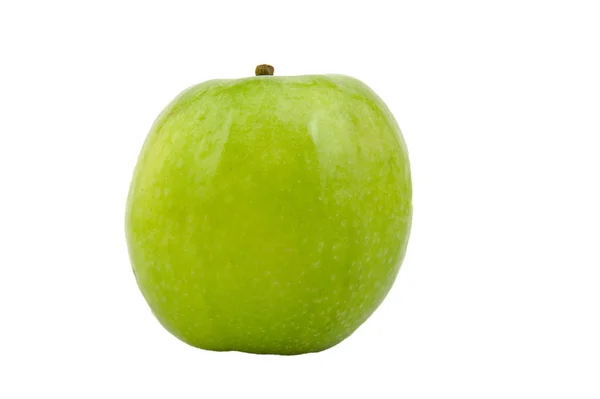 Granny Smith mela verde isolata su bianco . — Foto Stock