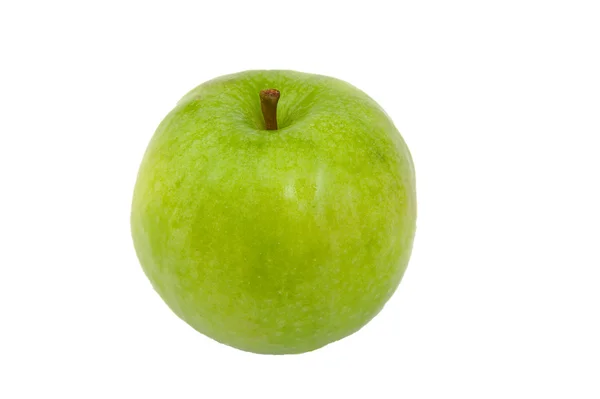 Beyaz izole yeşil Granny Smith elma. — Stok fotoğraf