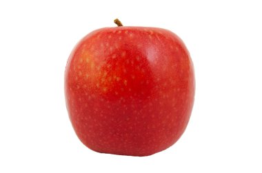 Beyaz izole kırmızı Pink Lady elma.