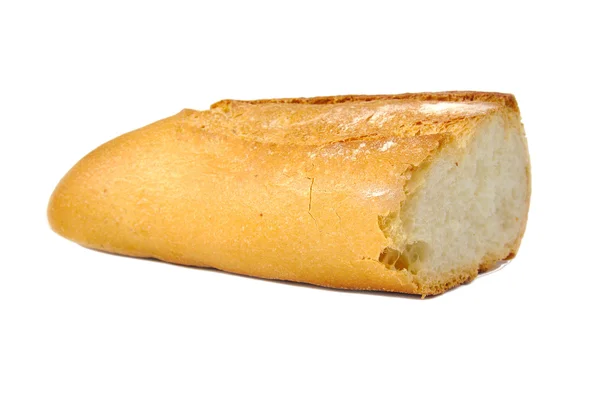 Γαλλικό ψωμί απομονωμένο σε λευκό φόντο — Φωτογραφία Αρχείου