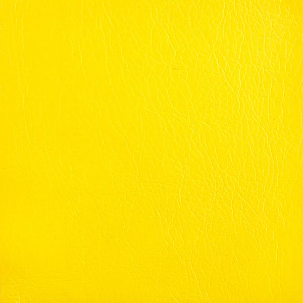 Fundo de textura de couro amarelo premium para decoração — Fotografia de Stock