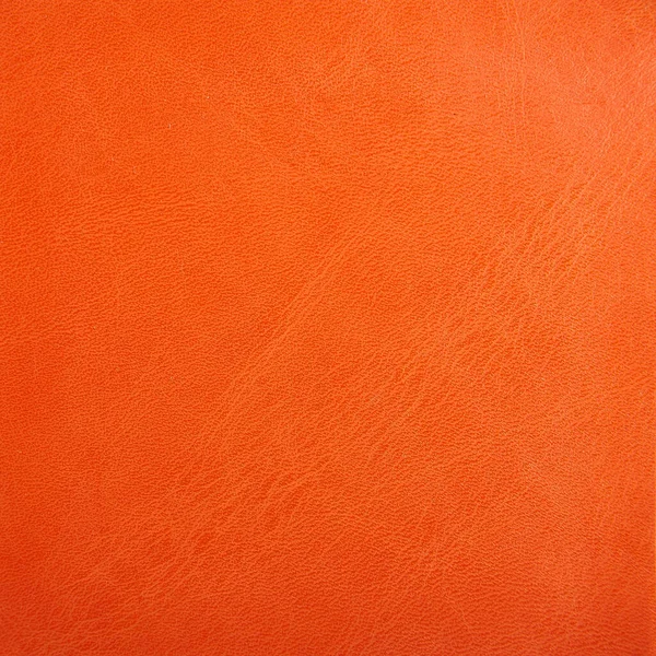 Cor laranja premium textura de couro fundo para decoração — Fotografia de Stock