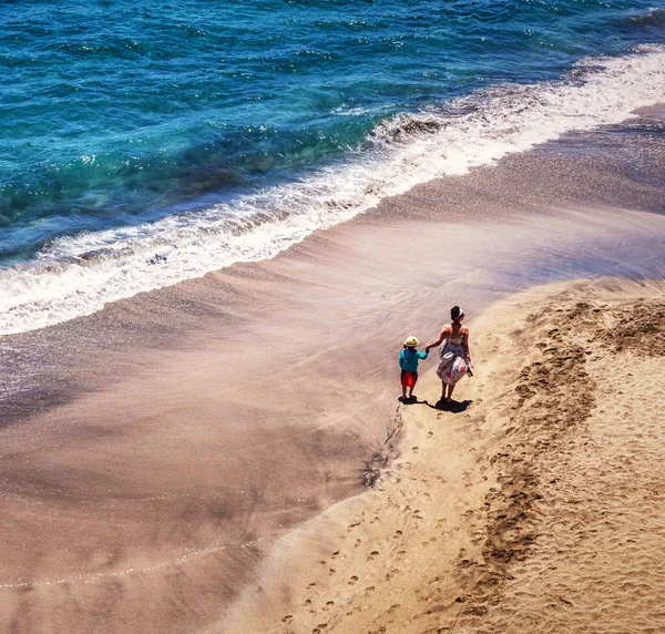 Walk on the coast Stock Photo