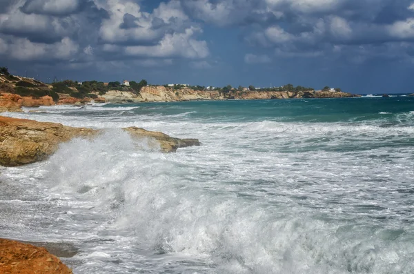 Día nublado en la costa de Creta —  Fotos de Stock